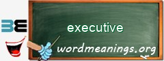 WordMeaning blackboard for executive